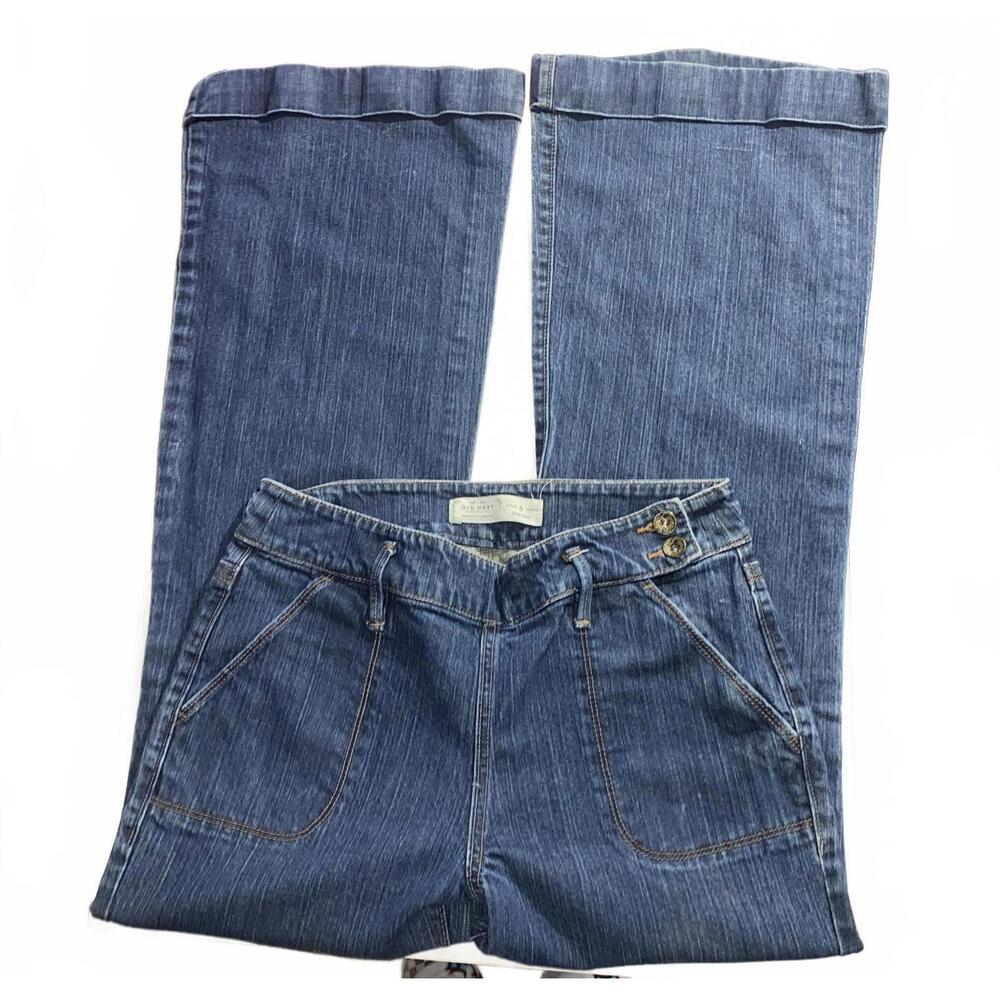 Old Navy Blue Flare & Wide Leg Jeans